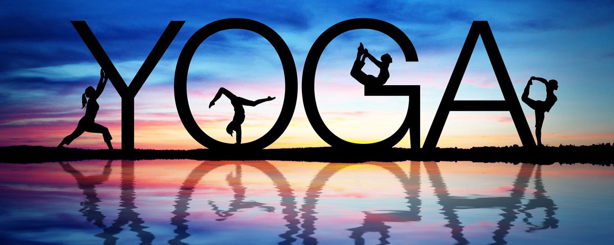 Yoga wording in color